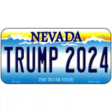 Trump 2024 Nevada Novelty Metal License Plate 6" x 3" (BP)