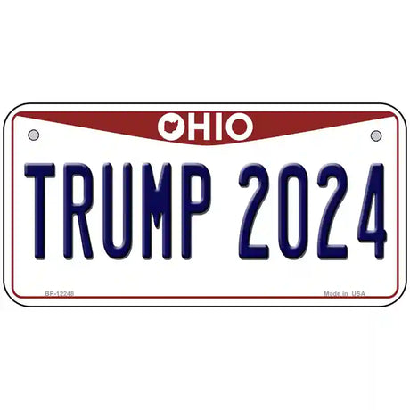 Trump 2024 Ohio Novelty Metal License Plate