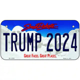 Trump 2024 South Dakota Novelty Metal License Plate 6" x 3" (BP)