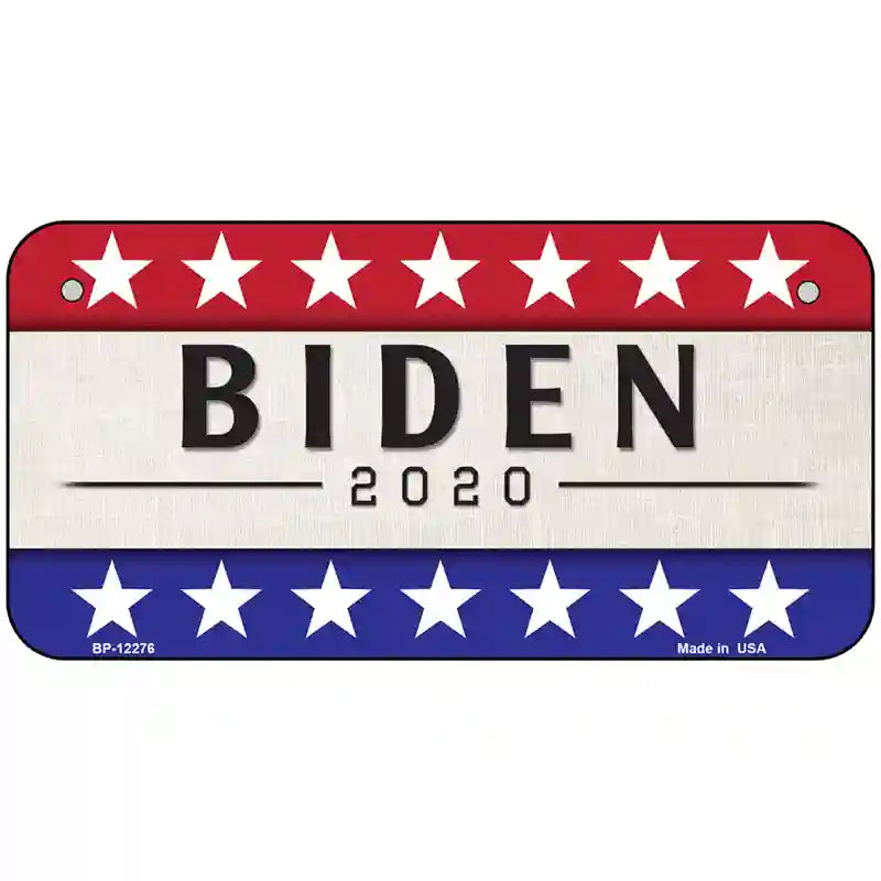 Joe Biden 2020 Novelty Metal License Plate 6" x 3" (BP)