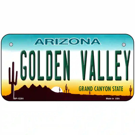 Golden Valley Arizona Novelty Metal License Plate 6" x 3" (BP)