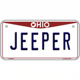 Ohio Jeeper Novelty Metal License Plate 6" x 3" (BP)