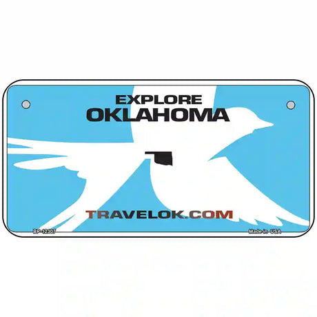 Oklahoma Travel Blank Novelty Metal License Plate 6" x 3" (BP)