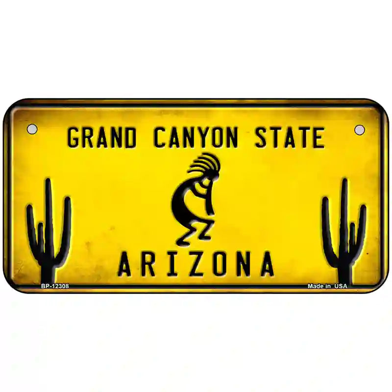 Arizona Kokopelli Novelty Metal License Plate LP-12308 6" x 3" (BP)