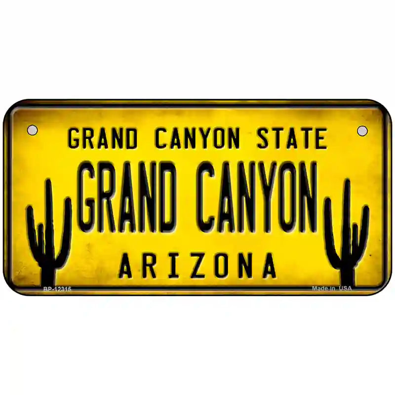 Arizona Grand Canyon Novelty Metal License Plate 6" x 3" (BP)