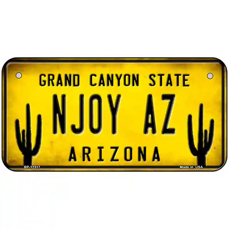 Arizona NJOY AZ Novelty Metal License Plate 6" x 3" (BP)