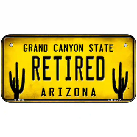 Arizona Retired Novelty Metal License Plate Tag LP-12326 6" x 3" (BP)