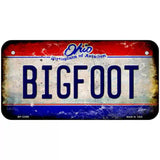 Bigfoot Ohio Novelty Metal License Plate 6" x 3" (BP)