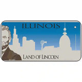 Illinois Blank Novelty Metal License Plate 6" x 3" (BP)