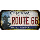 Route 66 Oklahoma Novelty Metal License Plate Tag LP-12509 6" x 3" (BP)