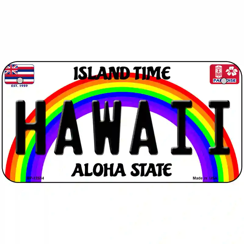 Hawaii Novelty Metal License Plate 6" x 3" (BP)