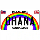 Ohana Hawaii Novelty Metal License Plate 6" x 3" (BP)