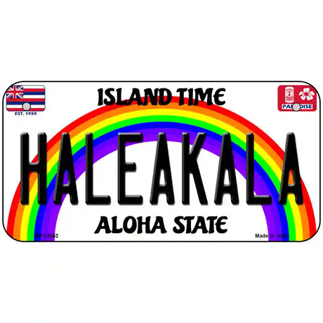 Haleakala Hawaii Novelty Metal License Plate 6" x 3" (BP)