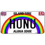 Honu Hawaii Novelty Metal License Plate 6" x 3" (BP)