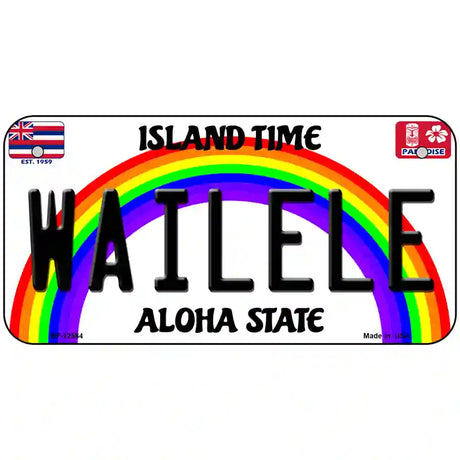 Wailele Hawaii Novelty Metal License Plate 6" x 3" (BP)