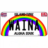 Waina Hawaii Novelty Metal License Plate 6" x 3" (BP)