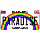 Paradise Hawaii Novelty Metal License Plate 6" x 3" (BP)