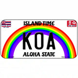 Koa Hawaii Novelty Metal License Plate 6" x 3" (BP)