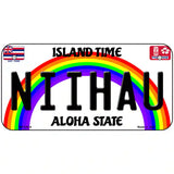 Niihau Hawaii Novelty Metal License Plate 6" x 3" (BP)