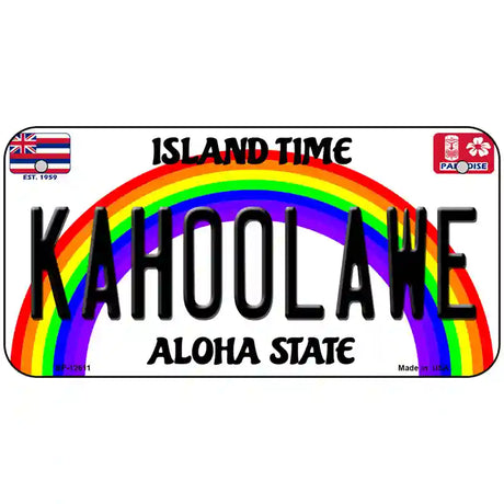 Kahoolawe Hawaii Novelty Metal License Plate 6" x 3" (BP)