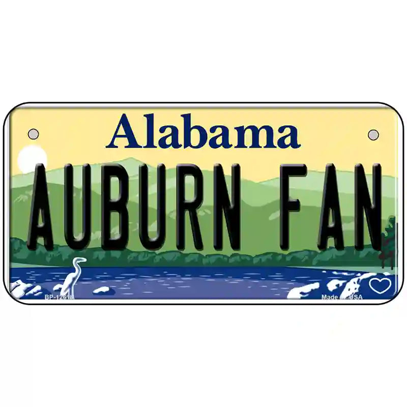 Auburn Fan Novelty Metal License Plate 6" x 3" (BP)