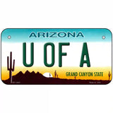 Univ of Arizona Novelty Metal License Plate 6" x 3" (BP)