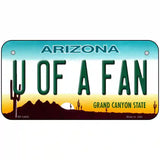 Univ of Arizona Fan Novelty Metal License Plate 6" x 3" (BP)