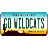 Go Wildcats Novelty Metal License Plate 6" x 3" (BP)