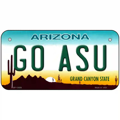 Go Arizona State Novelty Metal License Plate 6" x 3" (BP)