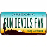 Sun Devils Fan Novelty Metal License Plate 6" x 3" (BP)