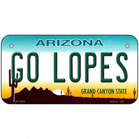 Go Lopes Novelty Metal License Plate 6" x 3" (BP)