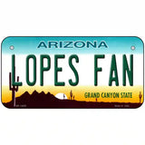 Lopes Fan Novelty Metal License Plate 6" x 3" (BP)