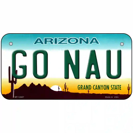 Go Northern Arizona Univ Novelty Metal License Plate 6" x 3" (BP)