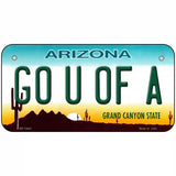 Go Univ of Arizona Novelty Metal License Plate 6" x 3" (BP)