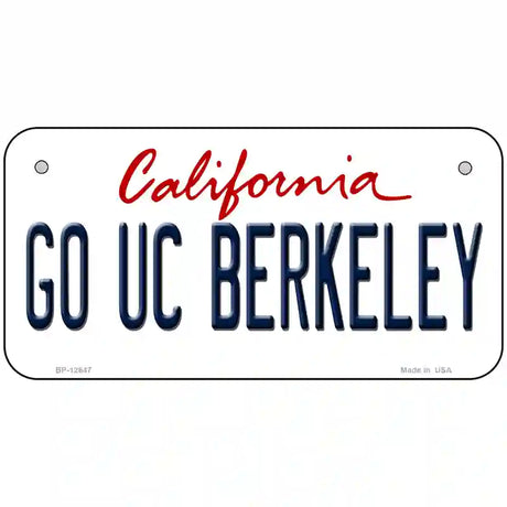 Go UC Berkeley Novelty Metal License Plate 6" x 3" (BP)