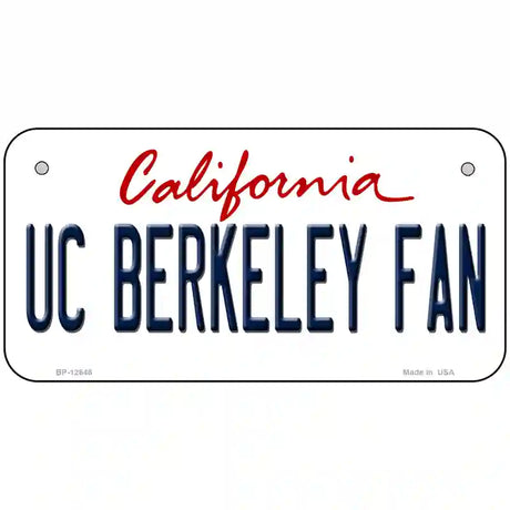 UC Berkeley Fan Novelty Metal License Plate 6" x 3" (BP)