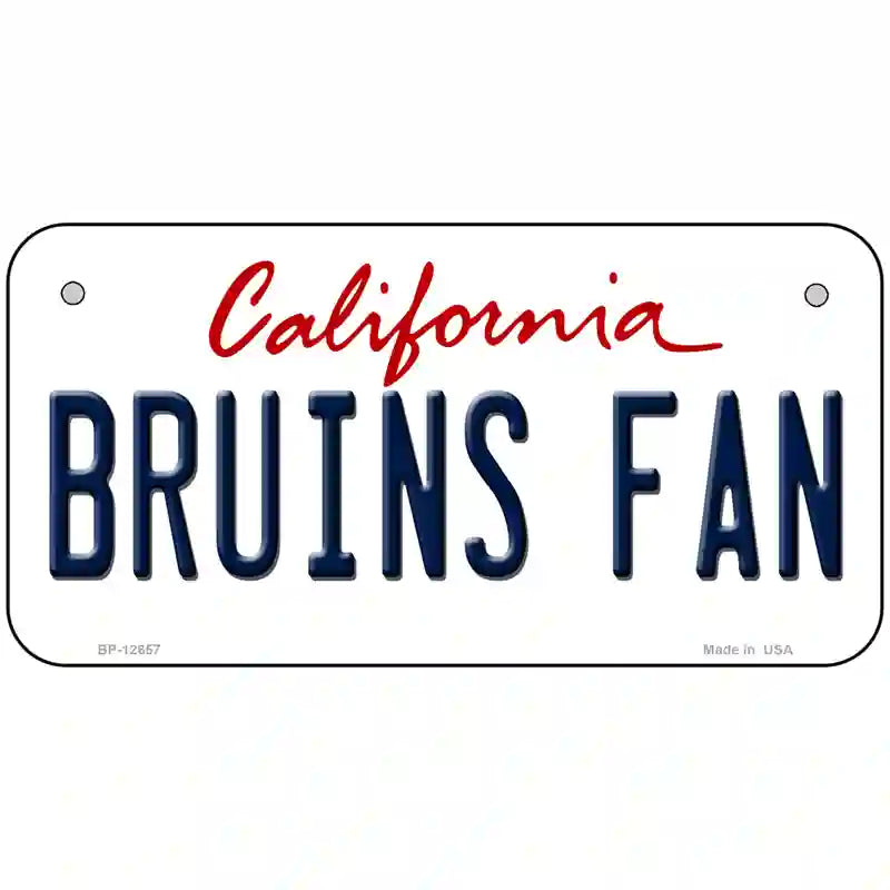 Bruins Fan Novelty Metal License Plate 6" x 3" (BP)