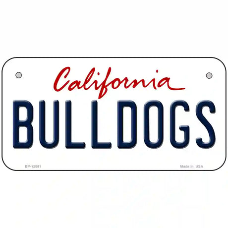 Bulldogs Novelty Metal License Plate 6" x 3" (BP)