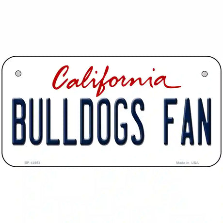 Bulldogs Fan Novelty Metal License Plate 6" x 3" (BP)