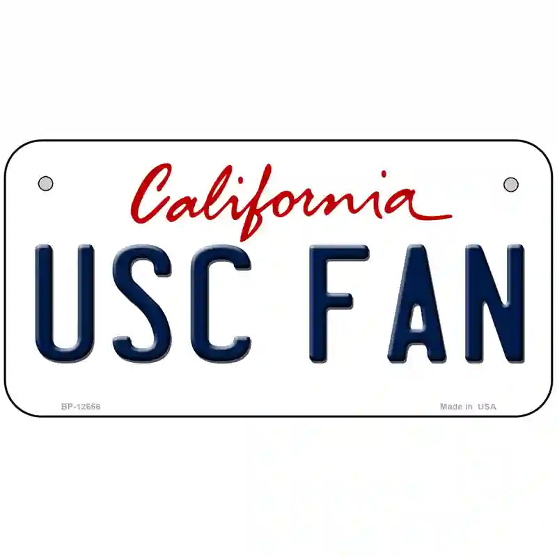 USC Fan Novelty Metal License Plate 6" x 3" (BP)