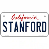 Stanford Novelty Metal License Plate 6" x 3" (BP)