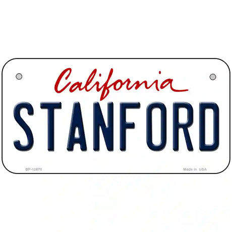 Stanford Novelty Metal License Plate 6" x 3" (BP)