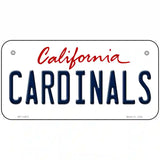 Cardinals Novelty Metal License Plate 6" x 3" (BP)