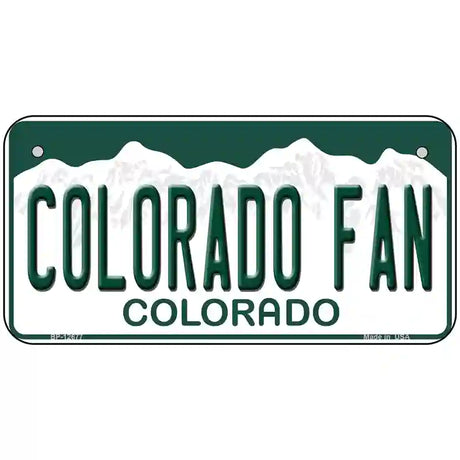 Colorado Fan Novelty Metal License Plate 6" x 3" (BP)