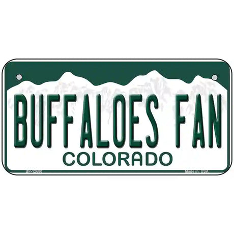 Buffaloes Fan Novelty Metal License Plate 6" x 3" (BP)