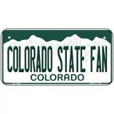 Colorado State Fan Novelty Metal License Plate 6" x 3" (BP)