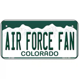 Air Force Fan Novelty Metal License Plate 6" x 3" (BP)