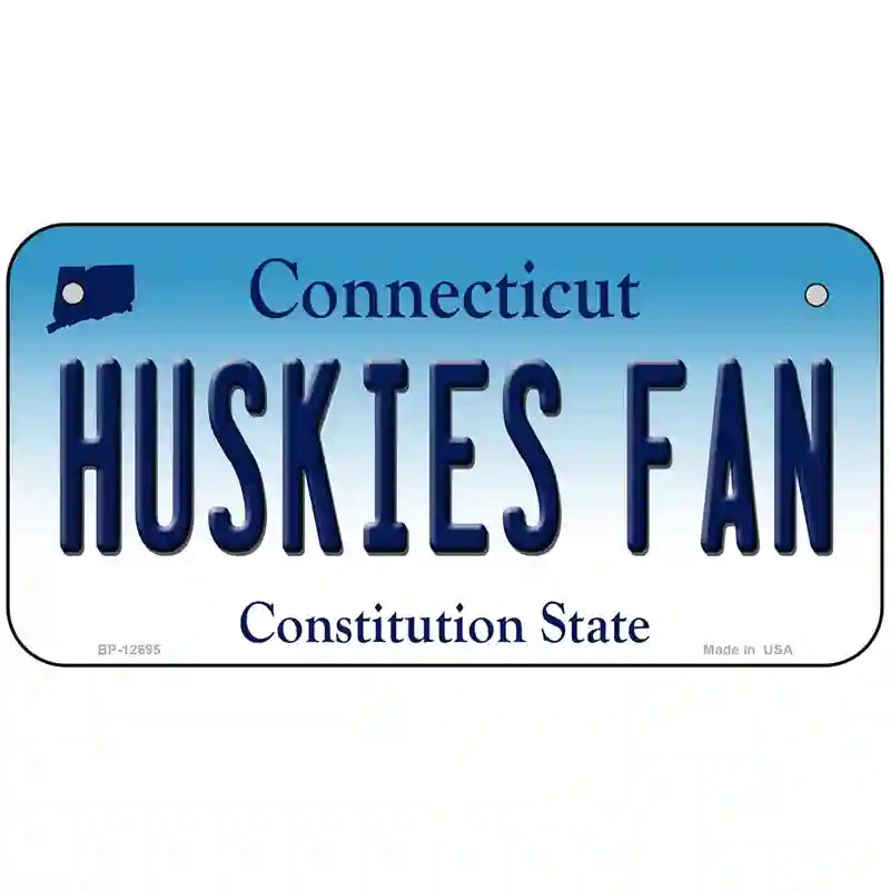 Huskies Fan Novelty Metal License Plate 6" x 3" (BP)