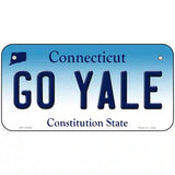 Go Yale Novelty Metal License Plate 6" x 3" (BP)