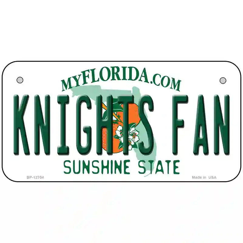 Knights Fan Novelty Metal License Plate 6" x 3" (BP)